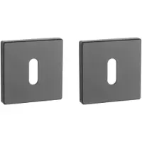 Aprile | Premium Sleutelrozet | 52x52x7mm | Vierkant | Zwart