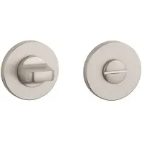 Aprile Premium WC garnituur rozet Ø52x7mm Mat Nikkel Toilet Rozet