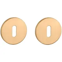 Aprile Sleutel rozet rond 52X5mm Goud satijn