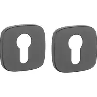 STILE APRILE Cilinderrozet Afgerond Zwart 53x53x7mm