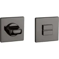 Aprile | Prestige WC garnituur rozet | 52x52x5mm | Antraciet gepolijst PVD