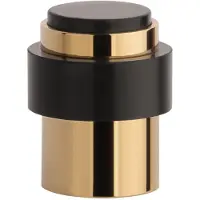 Aprile deurstopper vloer én wand Ø35×43 mm goud gepolijst PVD