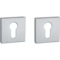 Aprile Comfort Vierkant Sleutelrozet 53x53x7mm Mat Chroom Rozetten