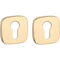 STILE APRILE Cilinderrozet Afgerond Goud Gepolijst 53x53x7mm
