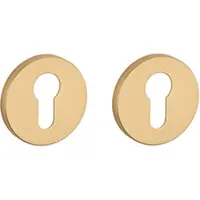 Aprile Comfort Profielcilinder rozet 7mm Ø53mm goud satiné Rozetten