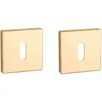 Aprile | Premium Sleutelrozet | 52x52x7mm | Vierkant | Goud gepolijst