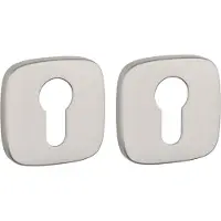 STILE APRILE Cilinderrozet Afgerond Nikkel 53x53x7mm