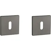 Aprile | Prestige Sleutelrozet | 52x52x5mm | Vierkant | Antraciet mat PVD