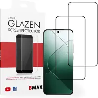 BMAX 2-pack Xiaomi 14 Glazen Screenprotector – Full Cover – Zwart