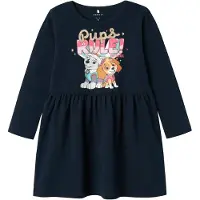 Name It Mini Jurk 'NMFDyma Pawpatrol' saffier / bruin / lichtgrijs / pink