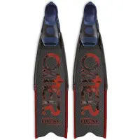 OMER Stingray Dual Carbon Small Spearfishing Fins Zwart EU 37-39