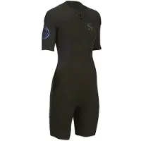 SCUBAPRO Oneflex Shortie Full Zip Woman 4 Mm Short Sleeve Shorty Zwart XS Vrouw