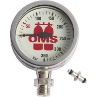 OMS Spg 52 Mm 360 Bar Pressure Gauge Zilver