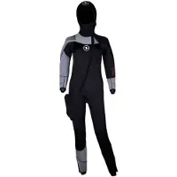 Aqua Lung Dynaflex Fs Fz 7 Mm Woman Diving Wetsuit Zwart S Vrouw