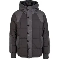 Brandit Winterjas 'Garret' grijs / zwart