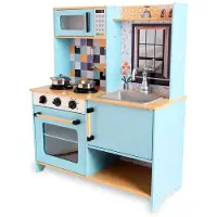 Deqube Wooden Kitchen 2 Modules Veelkleurig 3-6 Years Kinderen