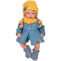 MuÑecas Guca Ana Classic Baby Reborn Blauw Kinderen