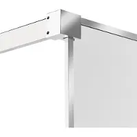 Beliani WASPAM - Douchescherm - Zilver - 80 x 190 cm - Veiligheidsglas