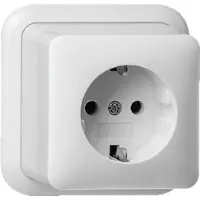 Gira Wandcontactdoos 444010 Enkel RA - Opbouw - Creme