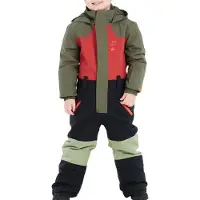 Protest skipak Soul TD olijfgroen/zwart/oranje Jongens Polyester Meerkleurig - maat 104