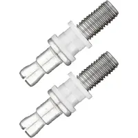 HDD pro Bevestigingsset voor Glasdeur m10 + wit Plastic voor Trekker