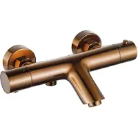 FortiFura Calvi Thermostatische Badkraan - Geborsteld koper PVD (Koper) SW970037