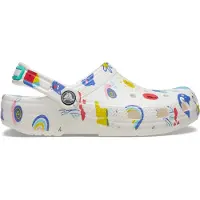 Crocs Classic Graphic Thermoplastische Witte/Multi Mocassins