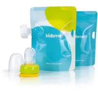 Kidsme Boterhamzakjes m. Adapter - Limoen - - OneSize - Toebehoren