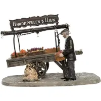 Intratuin De Brink Kerstdorpminiatuur Marktkar 13 X 8,5 X 8,5 Cm