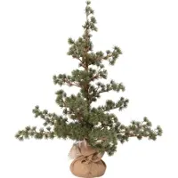 Intratuin Mini Kunstkerstboom Op Jute Voet D 50 H 90 Cm