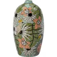 Intratuin Vaas Jase Blauw / Groen / Wit D 14 H 25 Cm