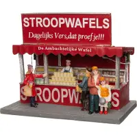 Intratuin Kerstdorpminiatuur Stroopwafelkraam 17 X 11 X 14 Cm