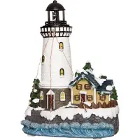 Intratuin Kersthuisje Vuurtoren 18 X 14,5 X 25,5 Cm