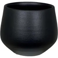 HS Potterie HS Bloempot Petra Zwart D 16 H 13 Cm