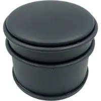 Gardalux Deurstopper | 8 cm x Ø 10 cm (Staal, Rubber, Zwart)