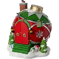 Intratuin Tampere Kersthuisje Kerstman In Kerstbal 18,8 X 18,8 X 20,8 Cm