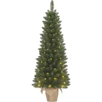 Black Box Trees Kunstkerstboom op batterijen 75 cm | Gerlos | 30 lampjes | 70 Tips |