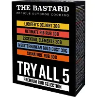 The Bastard Barbecue Kruiden Try All Box 5x30 G