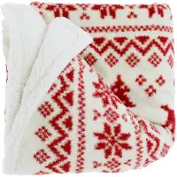 Unique living Plaid Mirre 130x160 cm red