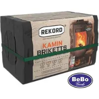 Rekord Bruinkool briketten - bruinkool - 1x 18 stuks - bruinkool briketten - haardhout - kachel - 10 kg.