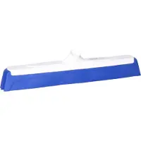 Buemag Vloertrekker/waterbezem- voedselveilig - vloeistoffen - 40 cm - 4 lippen systeem - TPE kunststof - blauw/wit - schroefdraad