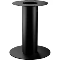 Furniture Legs Europe Stalen tafelonderstel zwart kolom met grondplaat Ø 60 cm en hoogte 72 cm
