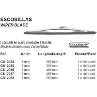Goldenship Stainless Steel De Luxe Wiper Blade Grijs 508 mm