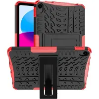 Peachy Shockproof Kickstand anti-slip hoes met standaard geschikt voor iPad 10e gen 10.9 inch 2022 - rood