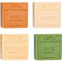 Le Chatelard 1802 Set Marseille zeep 4 x 100 gram extra zacht, geen palmolie