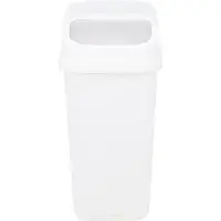 Excellent houseware GFT aanrecht afvalbakje - wit - 5L - afsluitbaar - 15 x 21 x 31 cm - klepje- afval scheiden