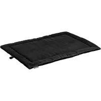 MaxxNobel Benchkussen Nubuck Lederlook/Teddy Zwart - Hondenbenchkussen - Small