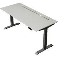 Kerkmann - Zit sta bureau Move Boost 4 - 180x80cm - licht grijs-antraciet