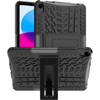 Peachy Shockproof Kickstand anti-slip hoes met standaard geschikt voor iPad 10e gen 10.9 inch 2022 - zwart