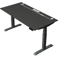 Kerkmann - Zit sta bureau Move Boost 4 - 160x80cm - antraciet-antraciet
